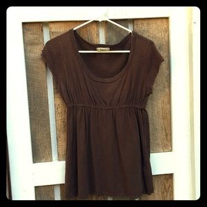 Forever brown baby doll top